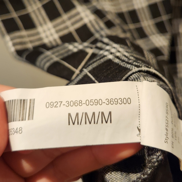 Black Plaid Strapless Mini Dress - Picture 3 of 3